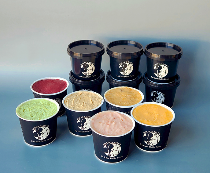 山梨 桃 ジェラート アイス お取り寄せ スイーツ ラペスカ もも